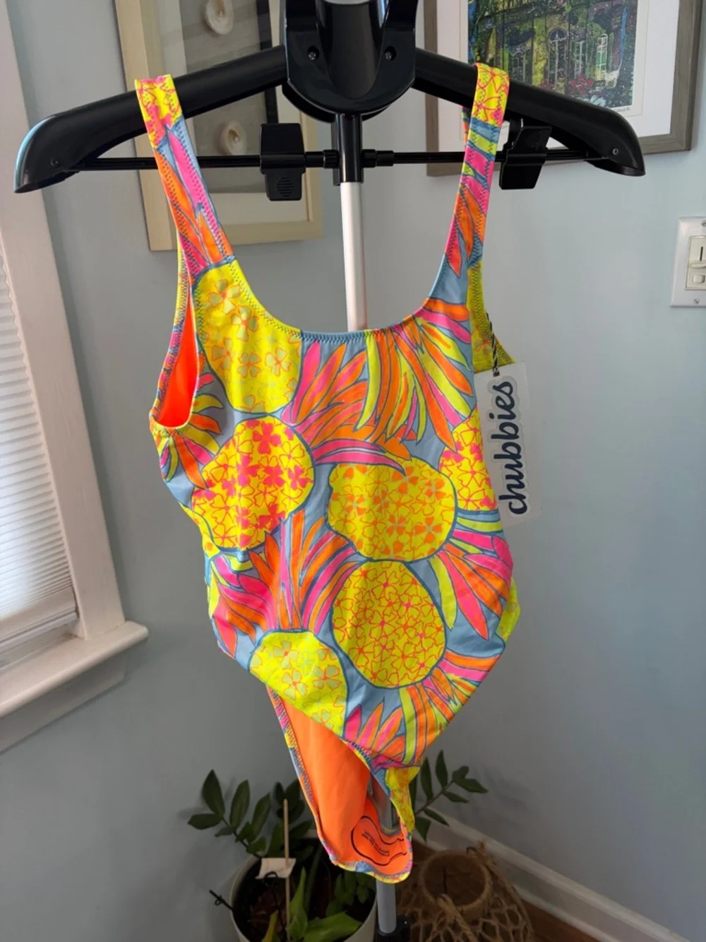 Chubbies The Pina Coolada One Piece Swimsuit Size M