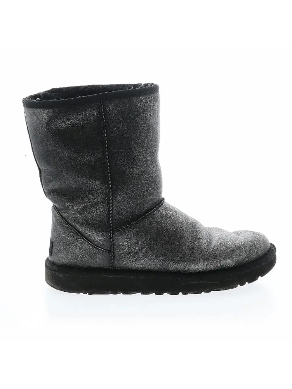 UGG Classic Short II boots in a black metallic iridescent Suede