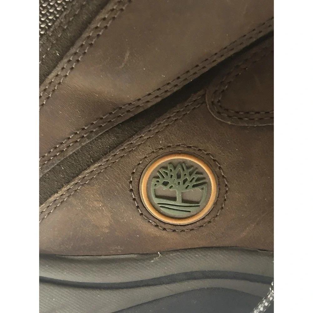 Timberland White Ledge Mid Hiking Boot Men's Brown Leather Waterproof - 12