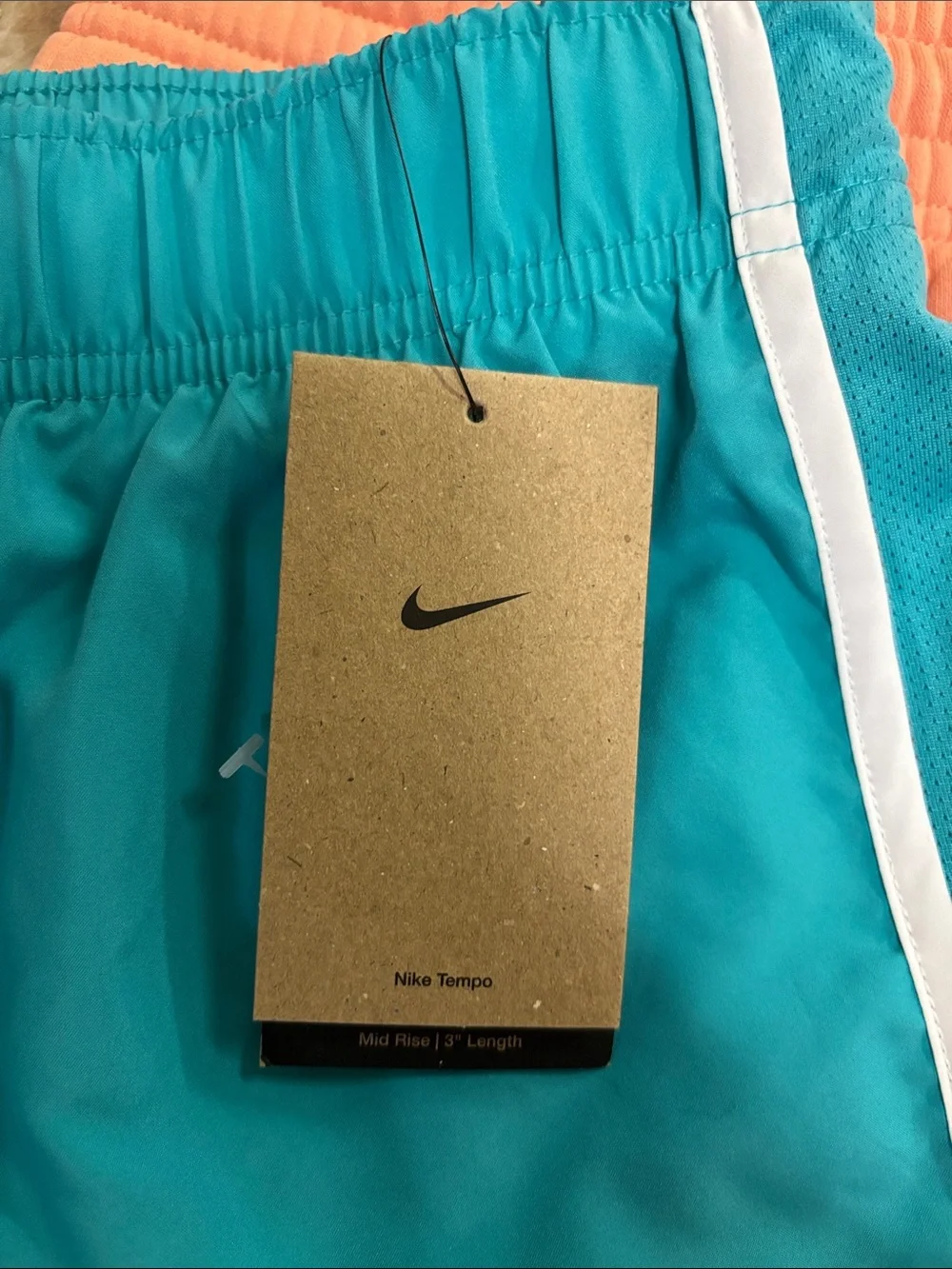 Nike - women’s- NWT - Teal and Coral Athletic Shorts Duo (size Large)