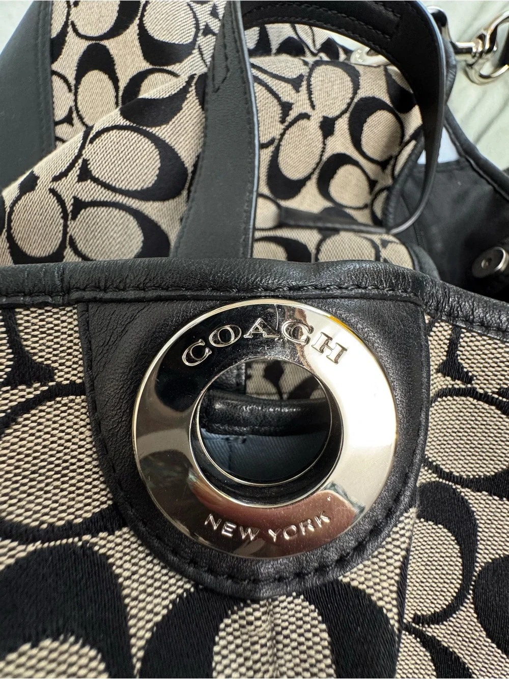 Coach canvas tote