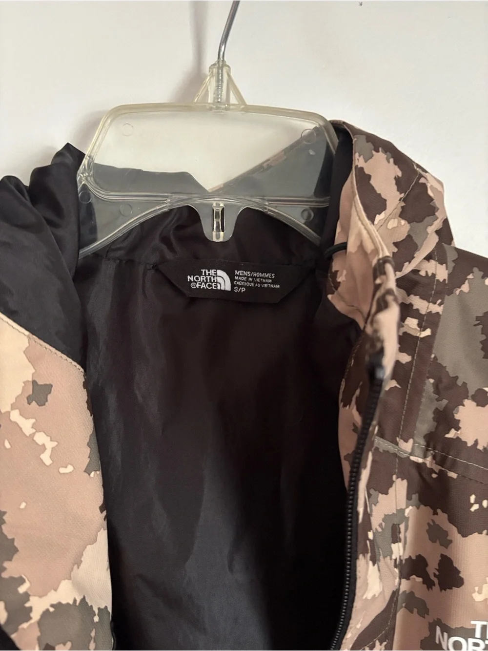 The North Face camouflage shell