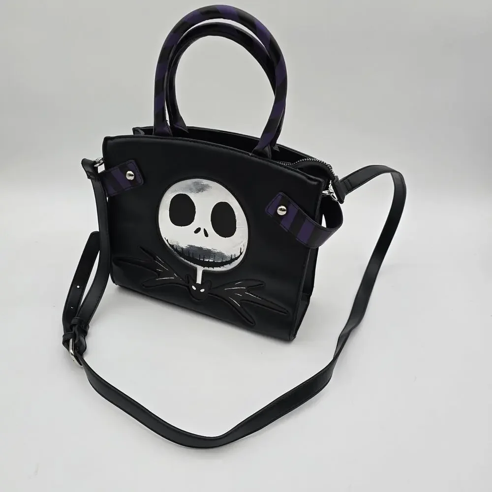 The Nightmare Before Christmas Black Crossbody Bag Skellington Burton Bioword