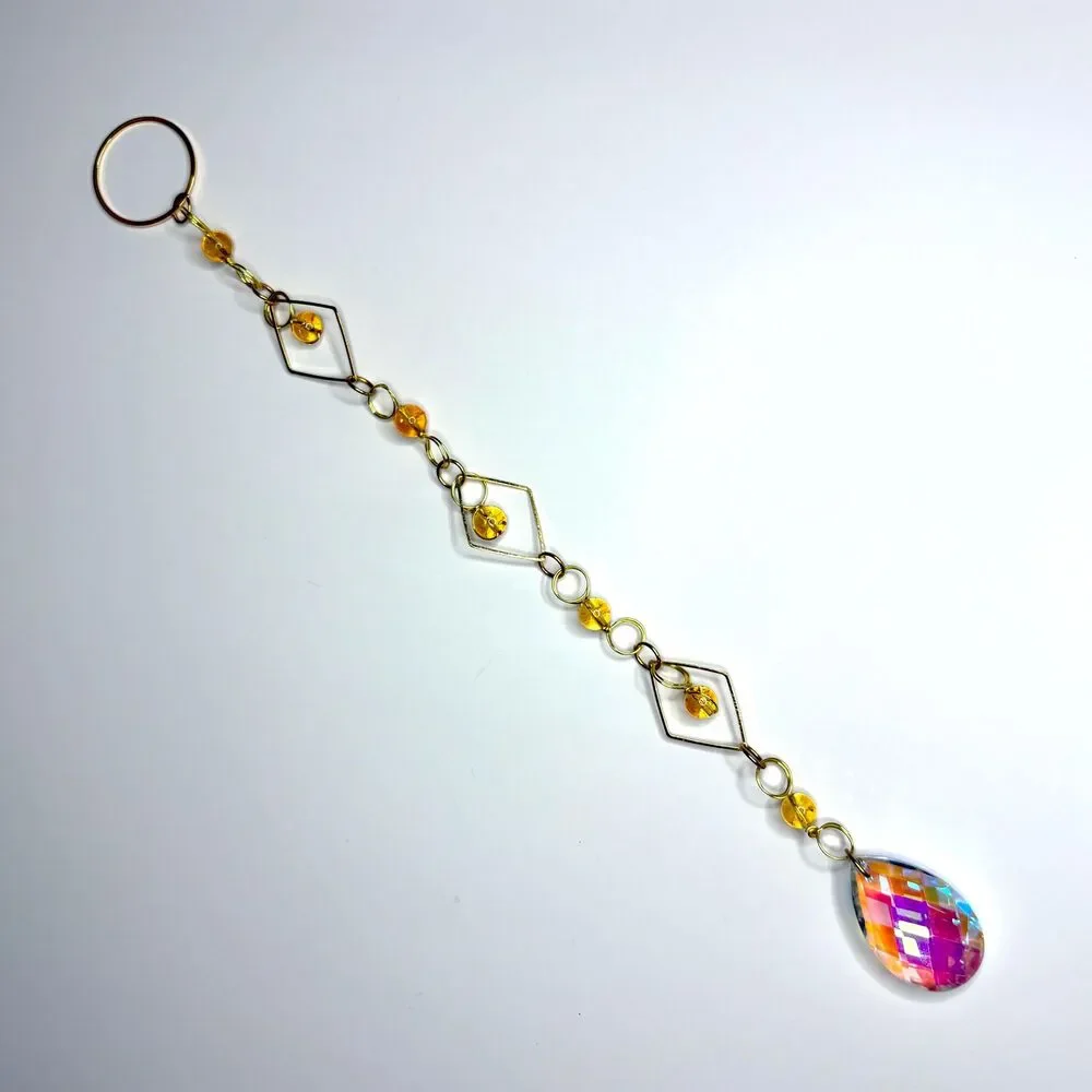 Handmade citrine bead