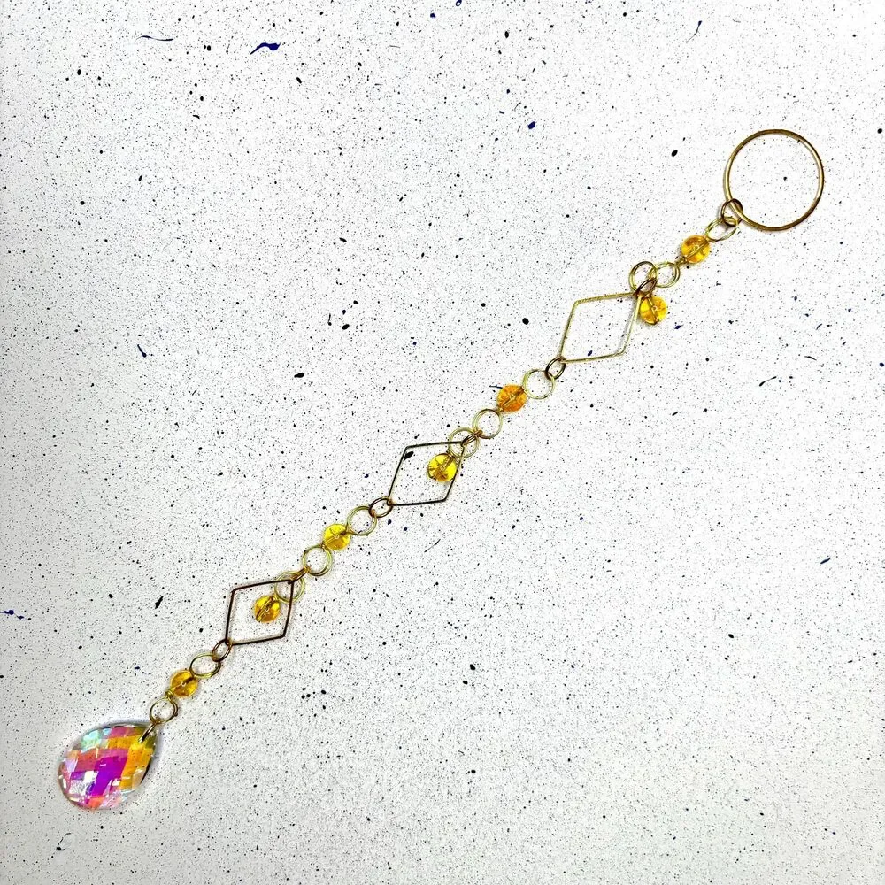 Handmade citrine bead