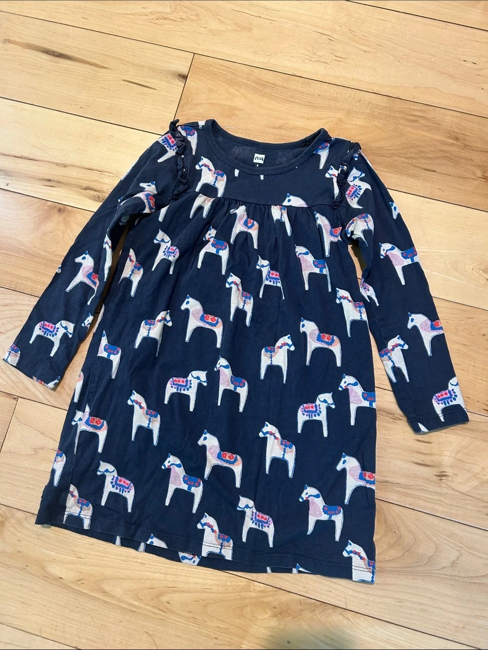 Tea Collection Carousel Horse Print Dress 5T
