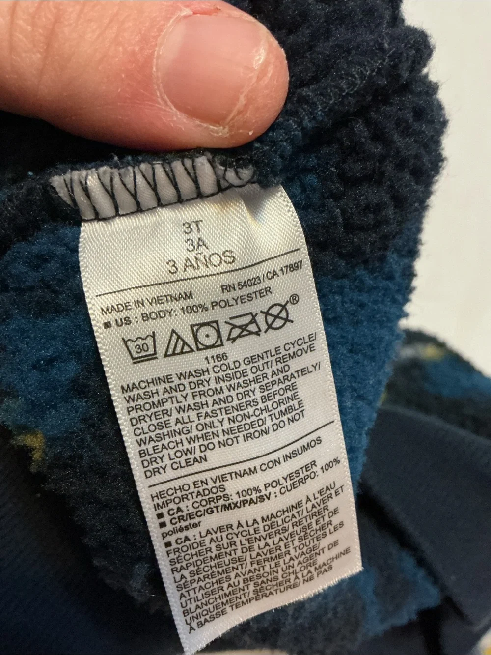 Old Navy wash stains