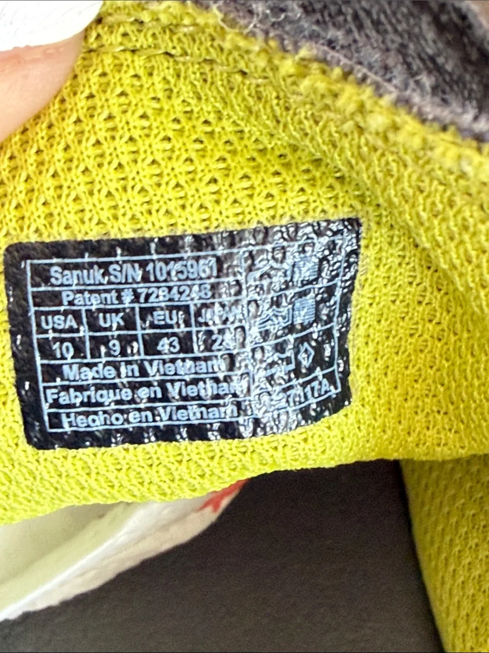 Sanuk breathable knit wear