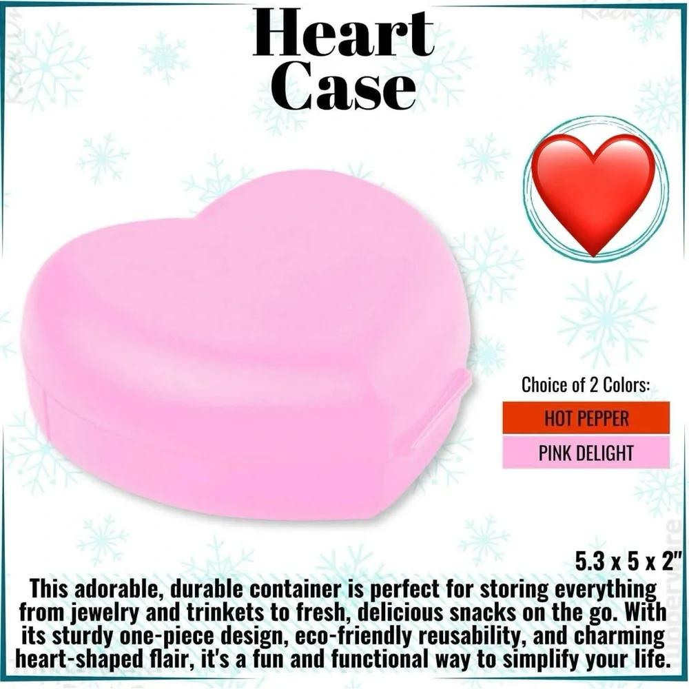 Tupperware heart cases
