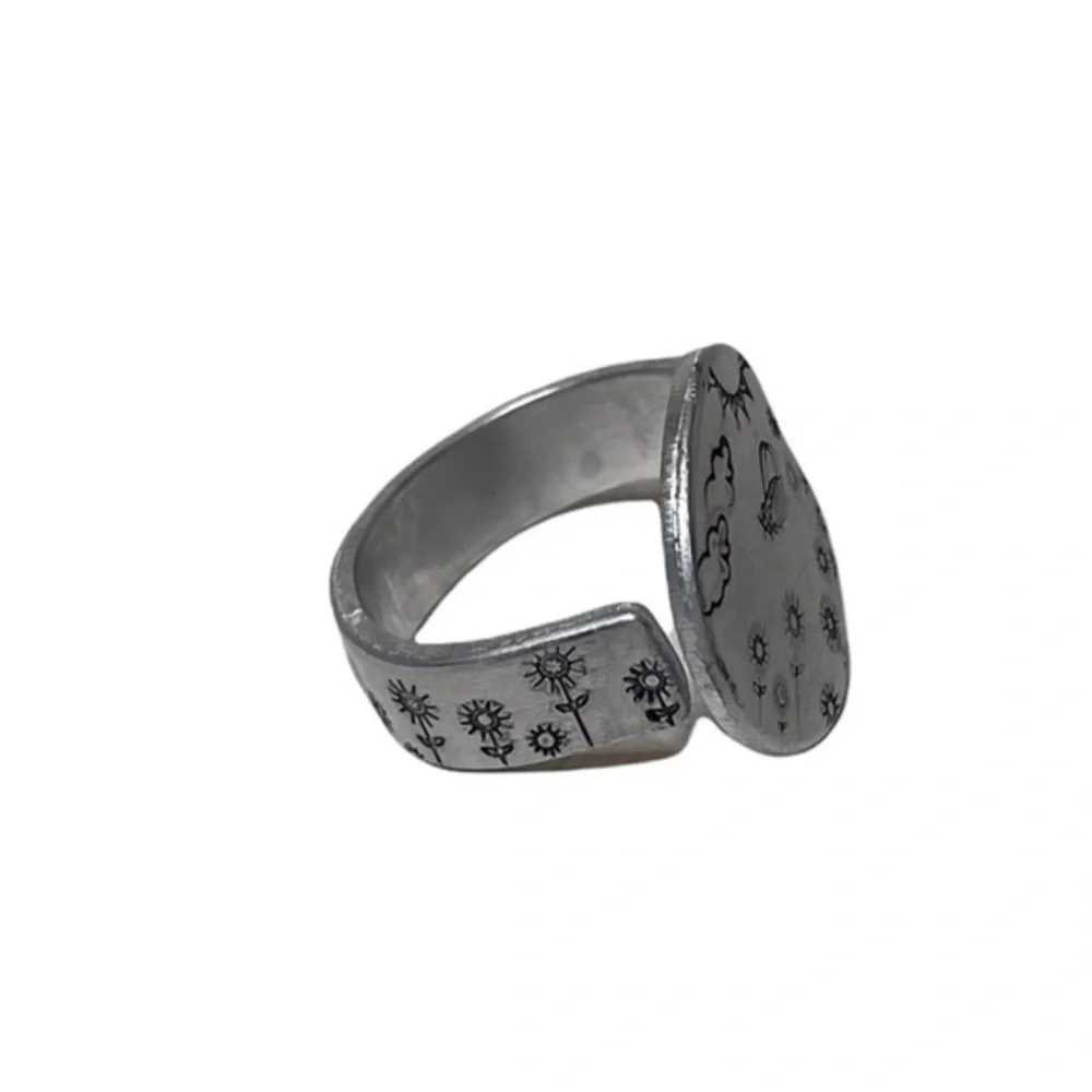 Handmade medallion ring