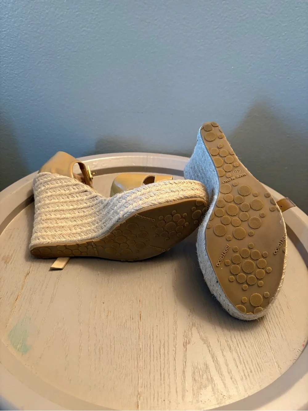 Jimmy Choo wedges toe yellow