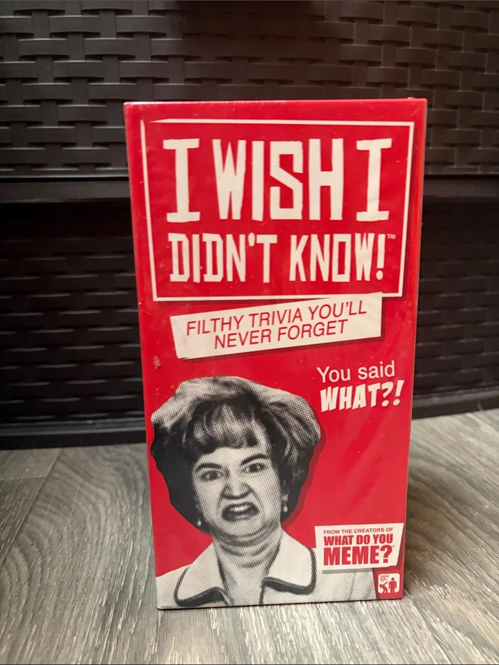 I Wish I Didn’t Know! Party Card Game - Red
