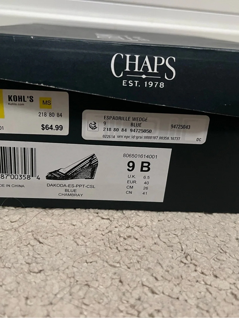 Chaps casual espadrille