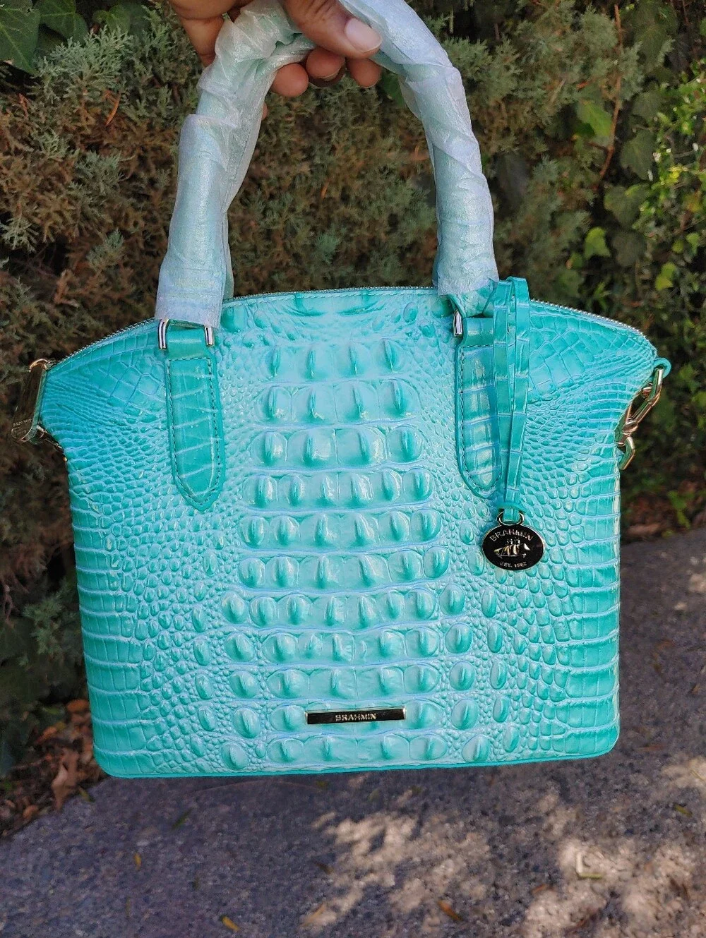 Jadeite Large Duxbury Satchel Brahmin NWT