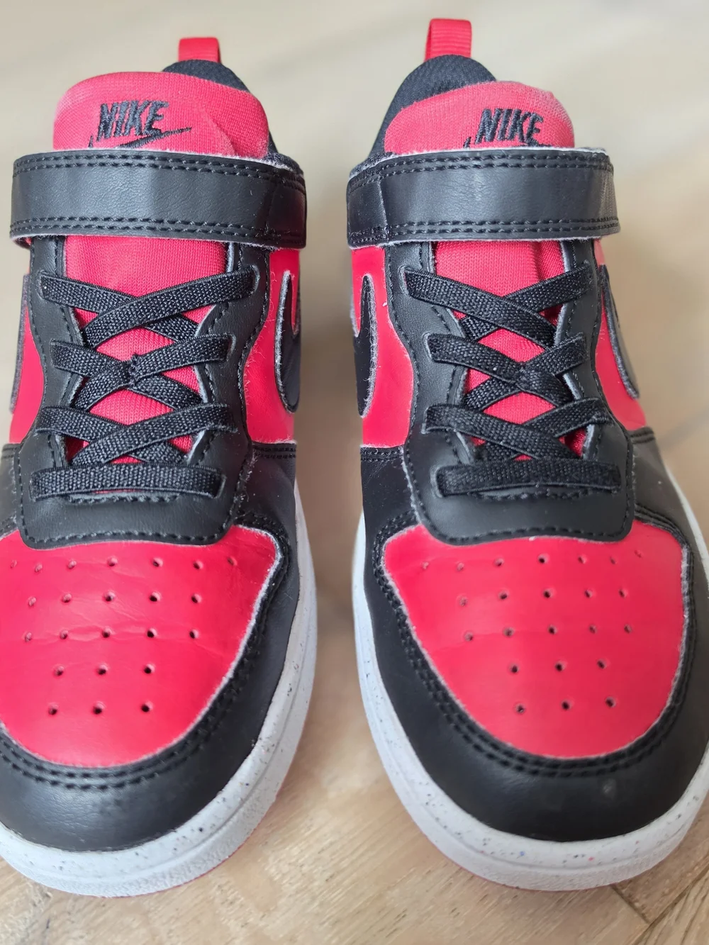 Nike Court Borough Low 2 Kids Bred Black/University Red/White Size 1Y
