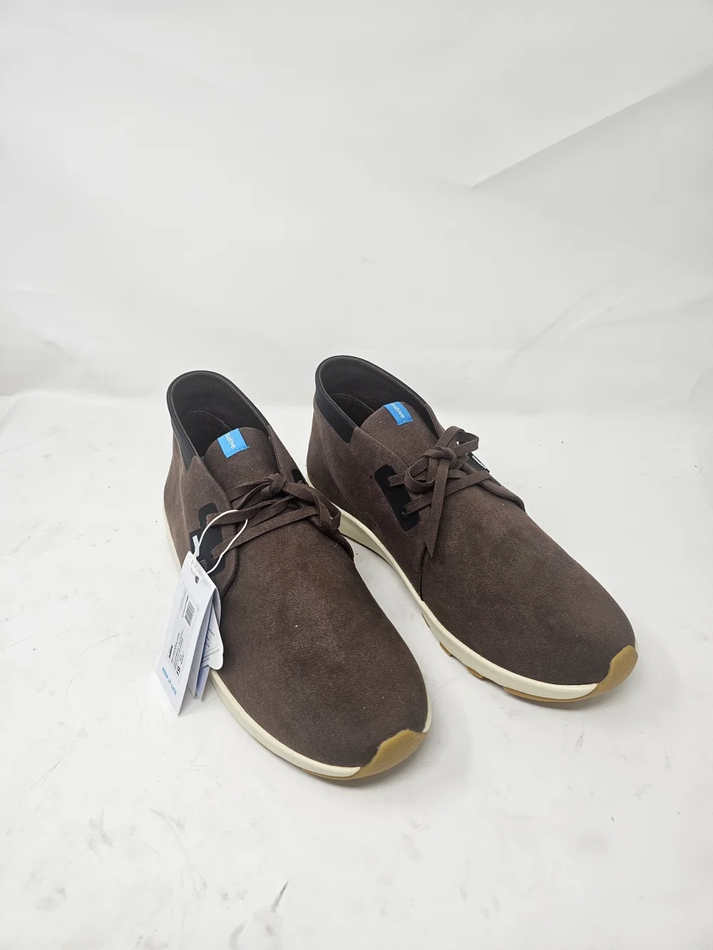 native Men's AP Hydro Chukka Boot, howler Brown/Jiffy Black/Bone White 9 M US