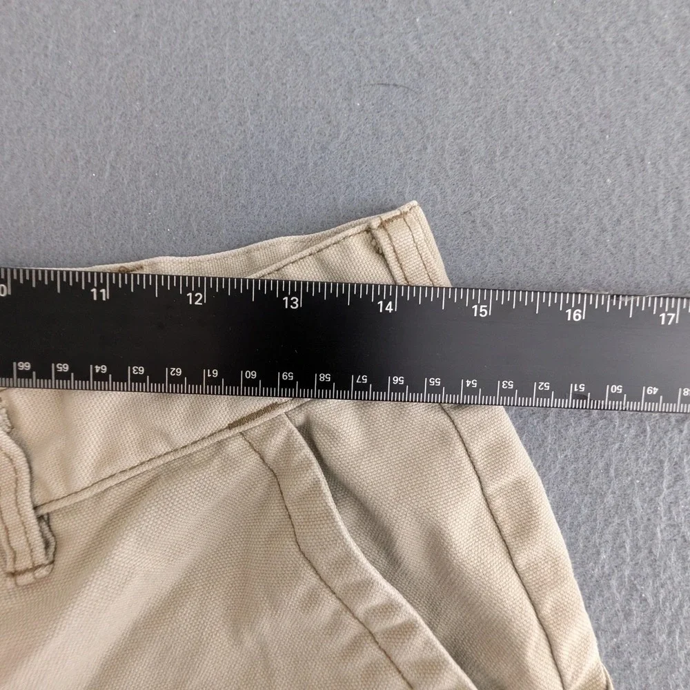 Patagonia Stand Up Shorts Mens 33 Khaki Tan Organic Cotton Canvas