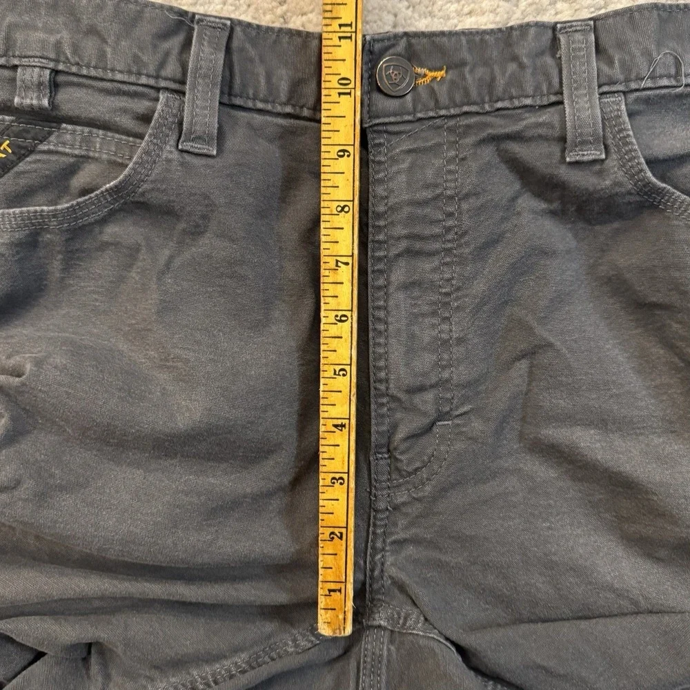 Ariat Rebar Jeans Fits Mens 36x32 Grey M4 Relaxed Straight DuraStretch Workwear
