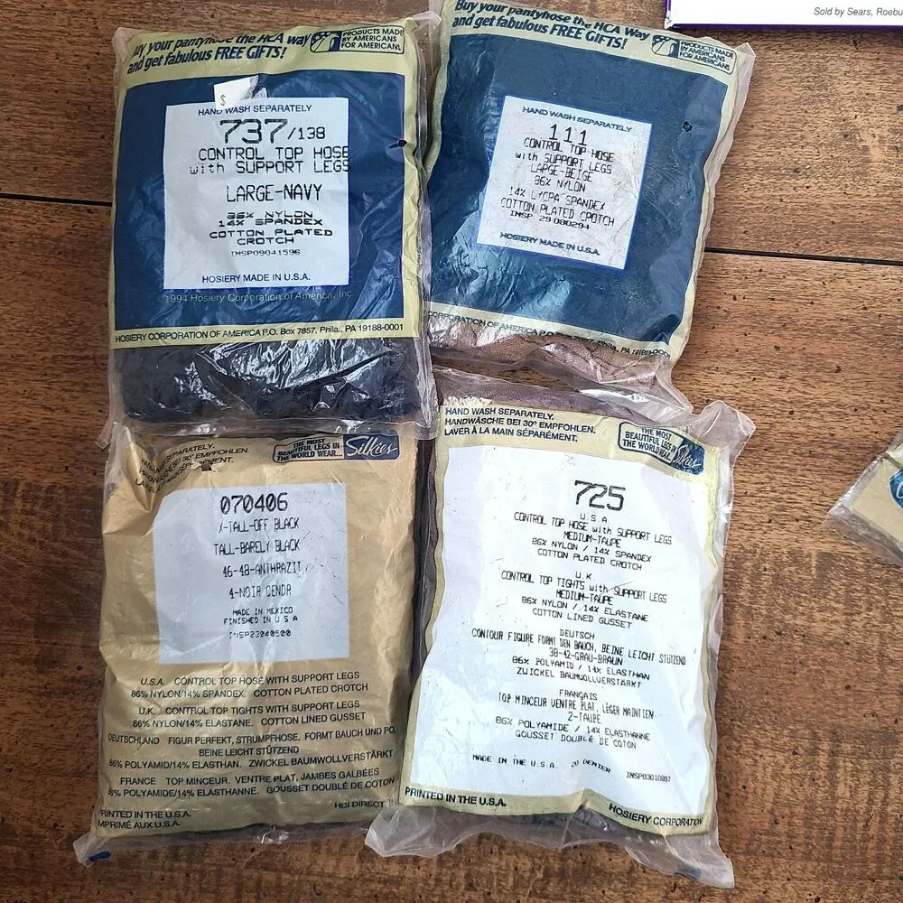 Lot of 26 Vintage Hosiery Nylons Pantyhose Thigh Knee High Mixed Brands & Sizes
