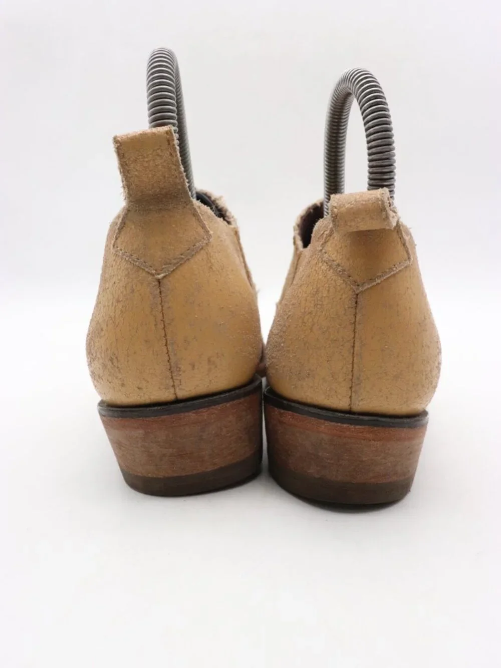 FRYE Billy Short  Boots Women's 6.5 B Brown Cracked Leather Ankle Western Bootie
