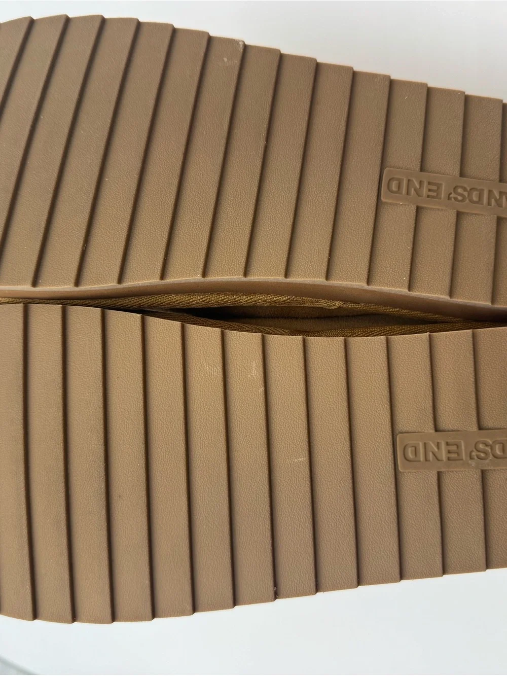 Lands End suede around