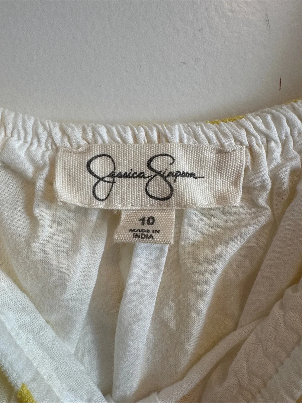 Jessica Simpson sunny yellow