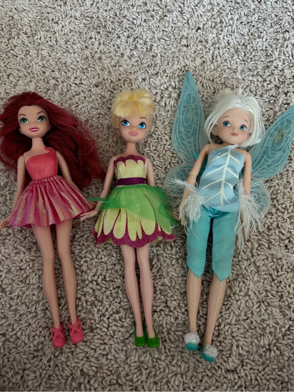 Disney Fairies Doll Lot – Tinker Bell, Rosetta, Periwinkle & More – 9” Dolls