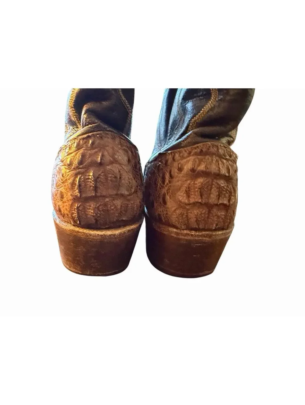 Men's Caiman Crocodile Western Cowboy Boots Custom Size 9
