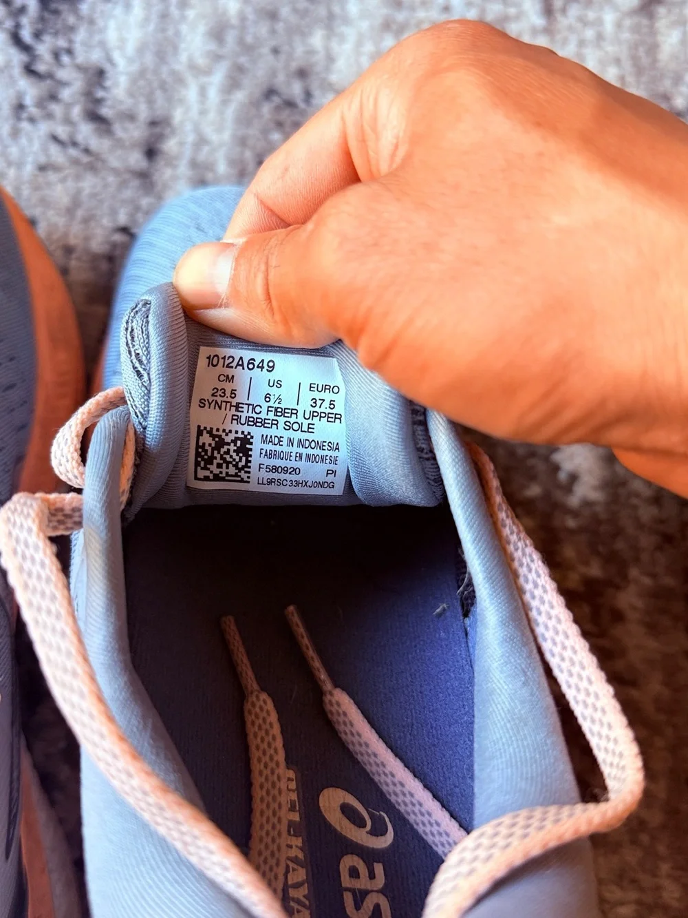 Asics breathable mesh