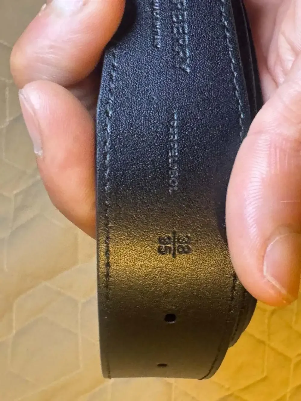Burberry reversible belt