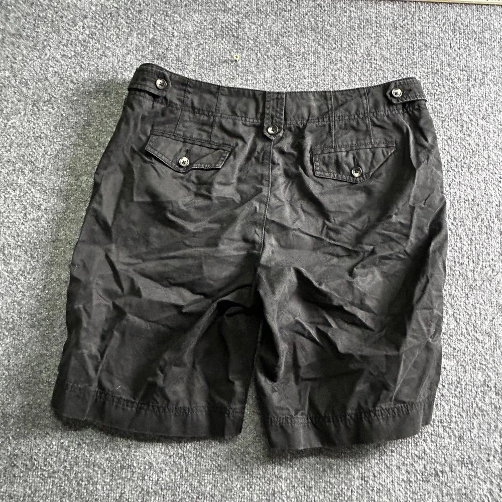 Eddie Bauer Shorts Mens Size 34 Black Vashon Fit Cotton Casual Flat Front Hiking