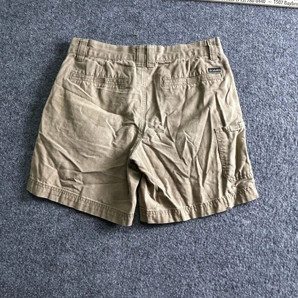 Columbia Shorts Mens Size 32 Tan Canvas Utility Outdoor Casual Hiking 8 Inseam