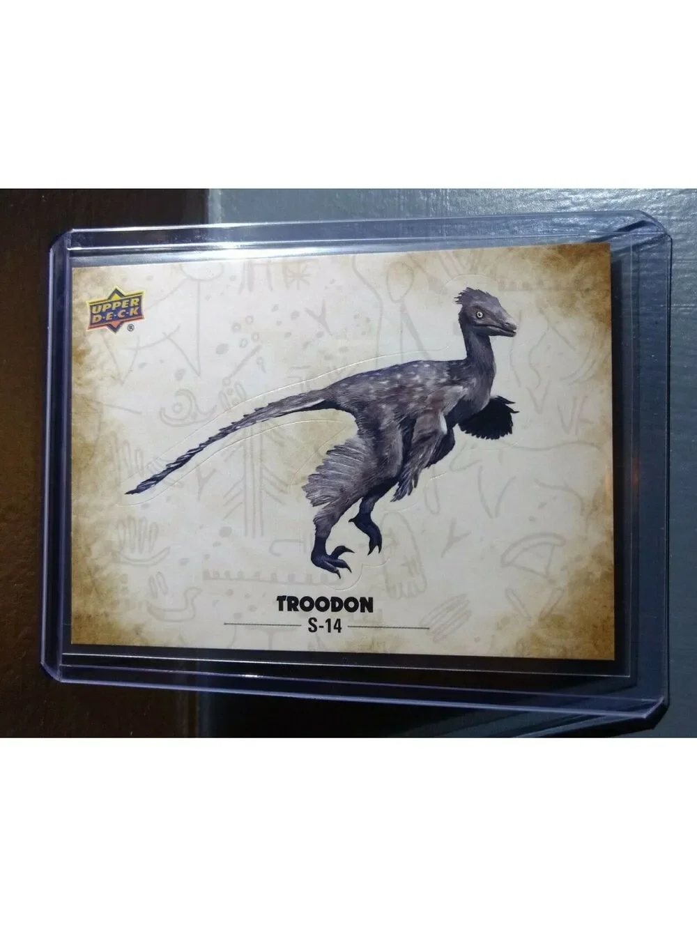 2015 Upper Deck Dinosaurs Troodon #S-14 Trading Sticker Card