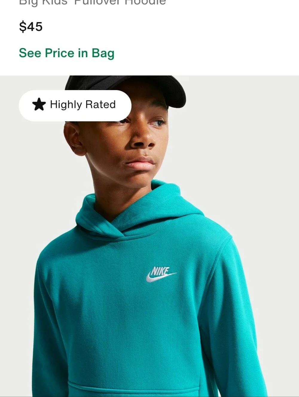 Nike hooded pullover