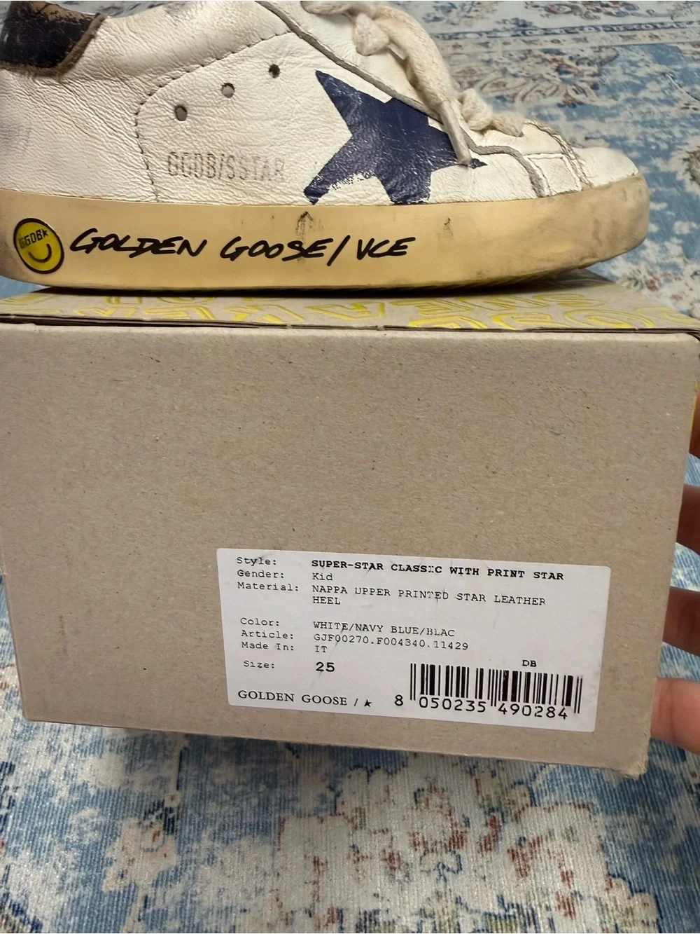 Golden Goose white leather