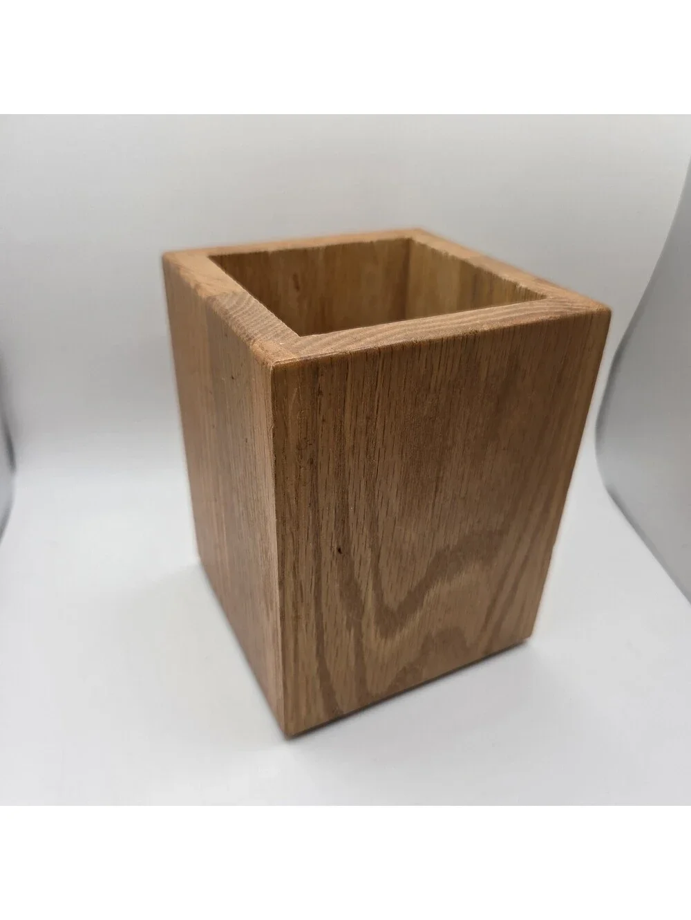 Cutco Oak Wood Utensil Holder Made in USA