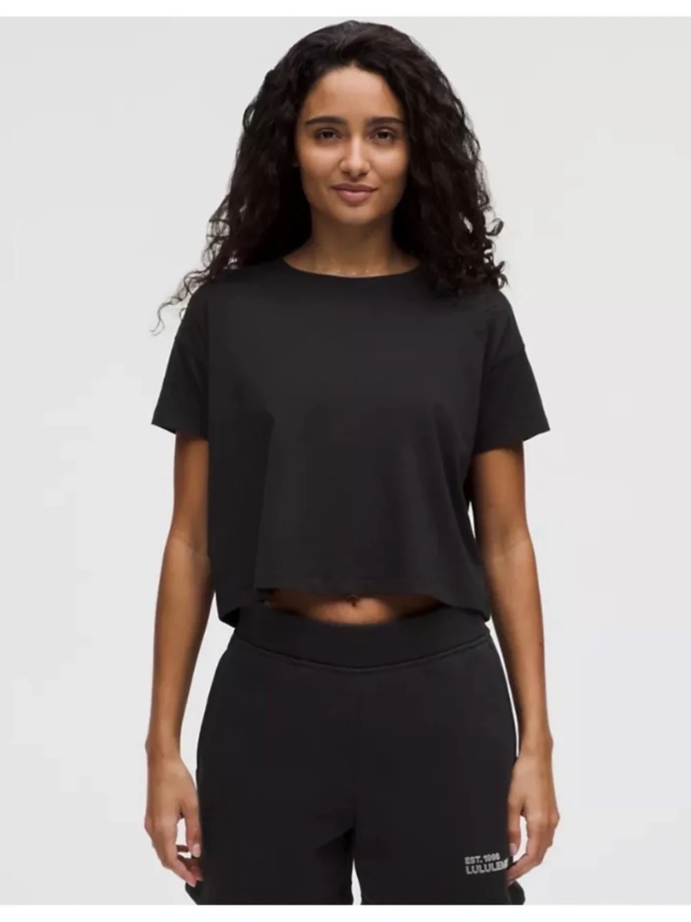 Lululemon Cates T-shirt in Black Size 2