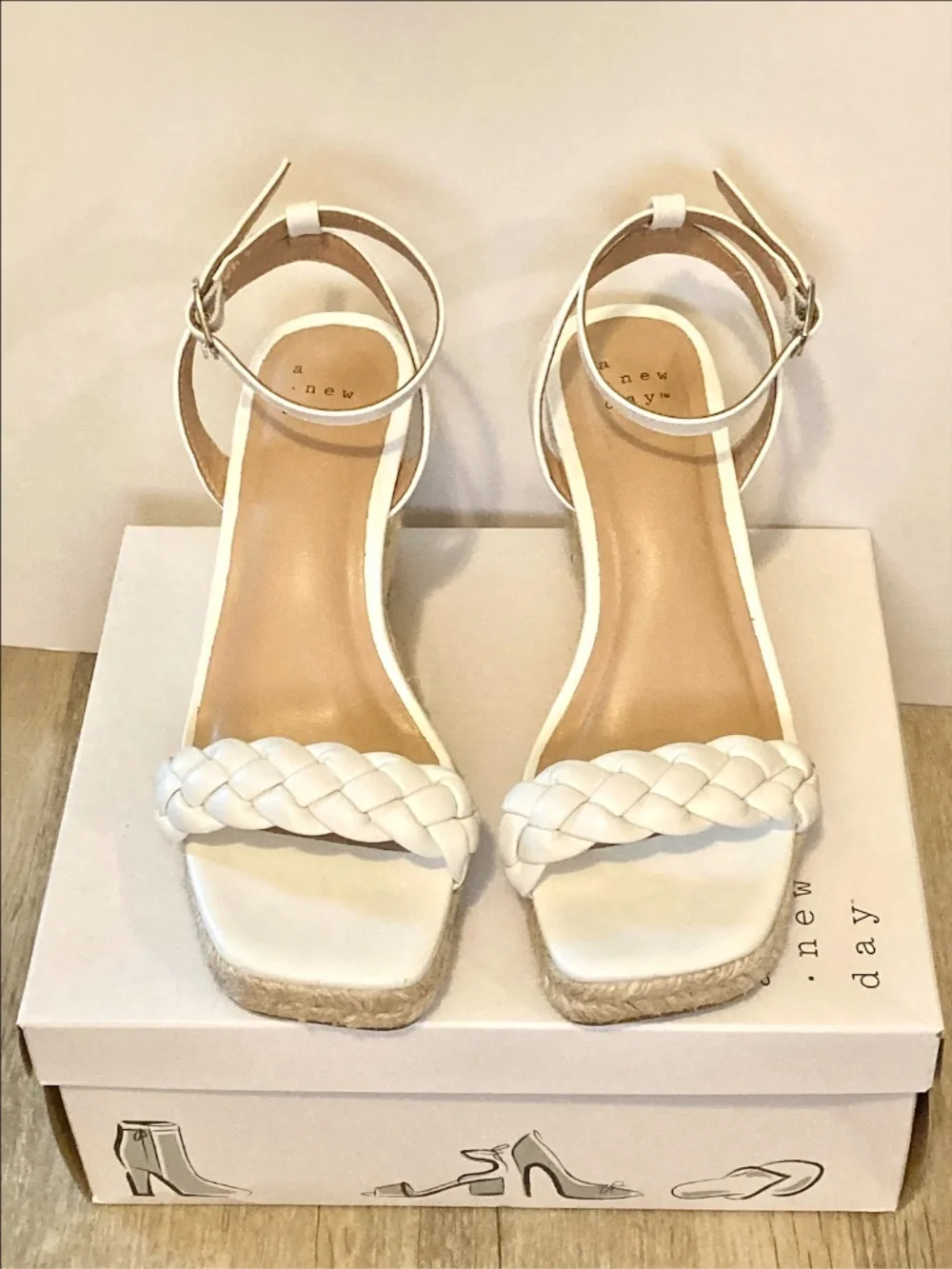 a new day white braided