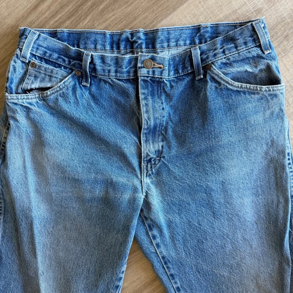 Dickies Relaxed Fit Straight Leg Jeans Mens 36x32 Blue Denim Workwear W4181H1