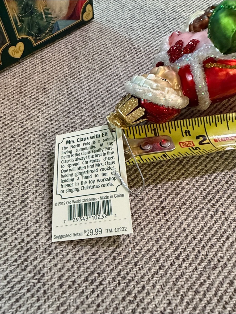 Old World Christmas decorative glass