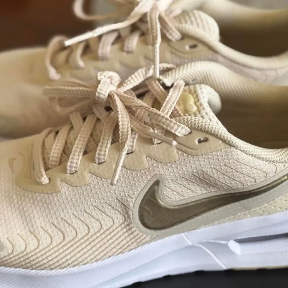 Nike Women's Cream and White Trainers