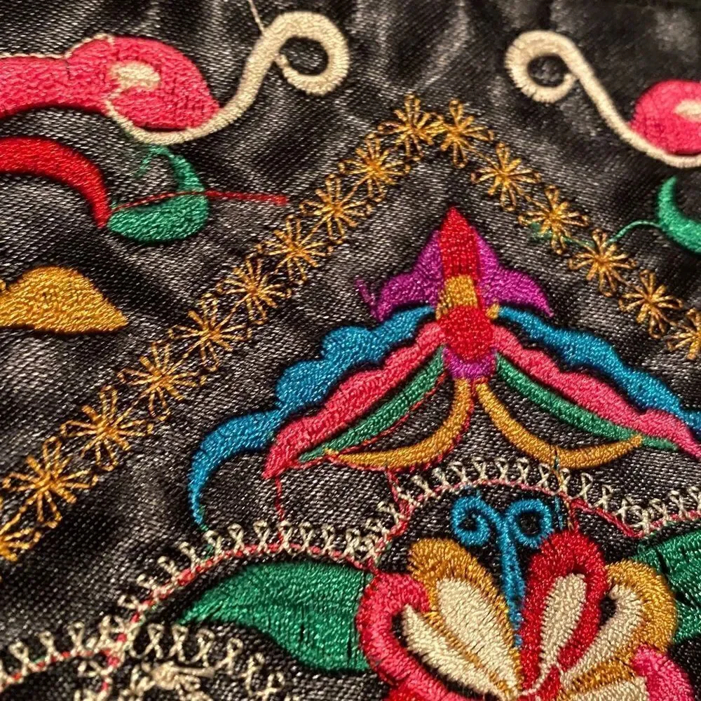 unbranded embroidered clutch