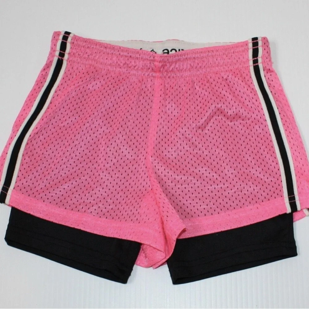 Justice Pink Mesh Athletic Shorts