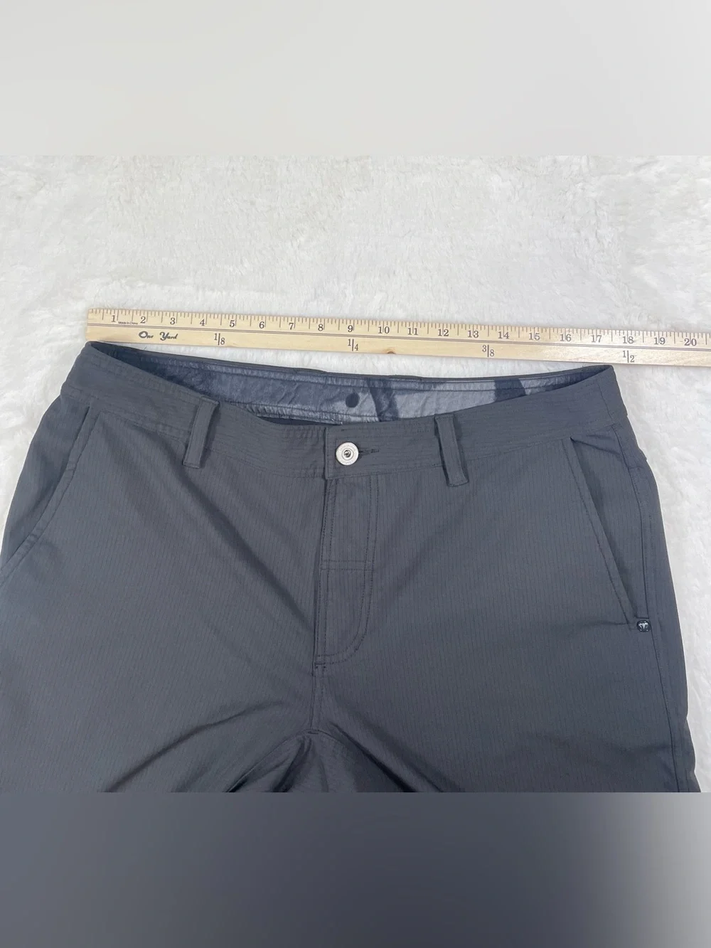 lululemon athletica Men's Charcoal Performance Chinos, Size 36