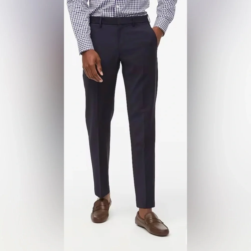 J Crew Factory Men's Navy Tapered Four Season Thompson Pants NWT 30 x 32 #1365