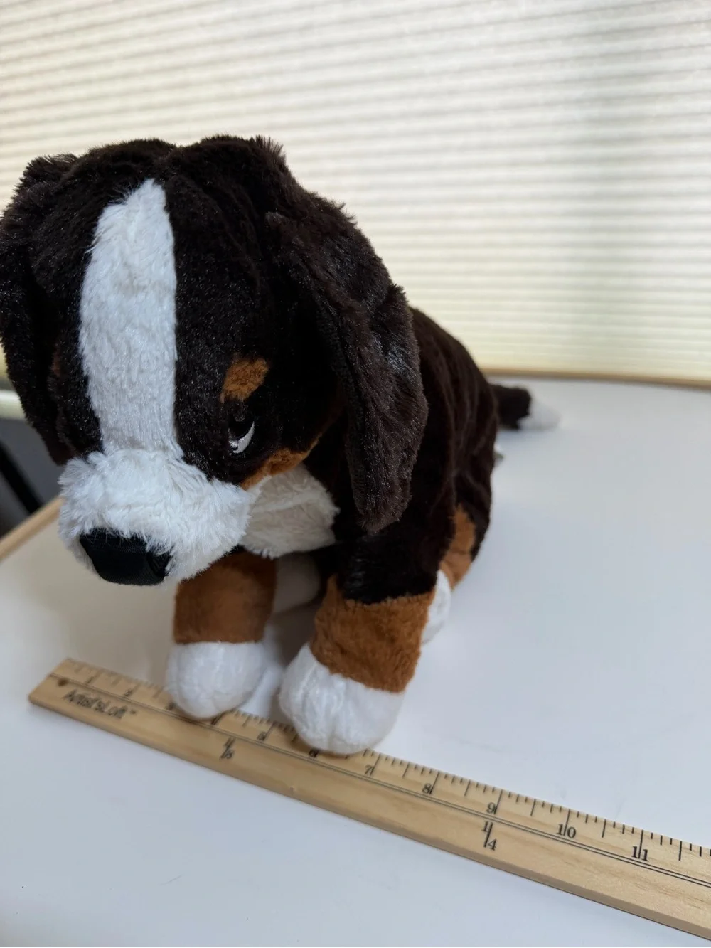 IKEA HOPPIG Bernese Mountain Dog Brown Black White Plush Puppy
