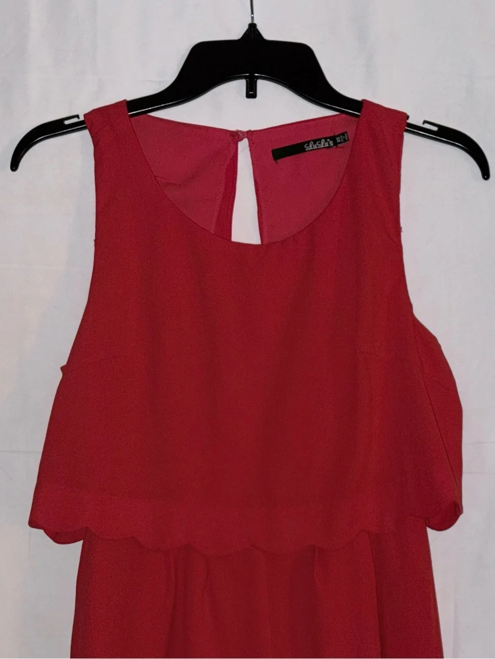 Lulu's Red Sleeveless Romper Size XS