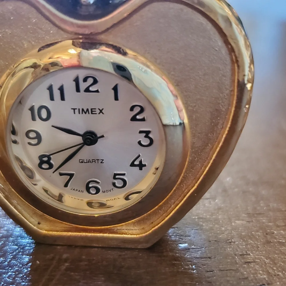 Timex steel clock