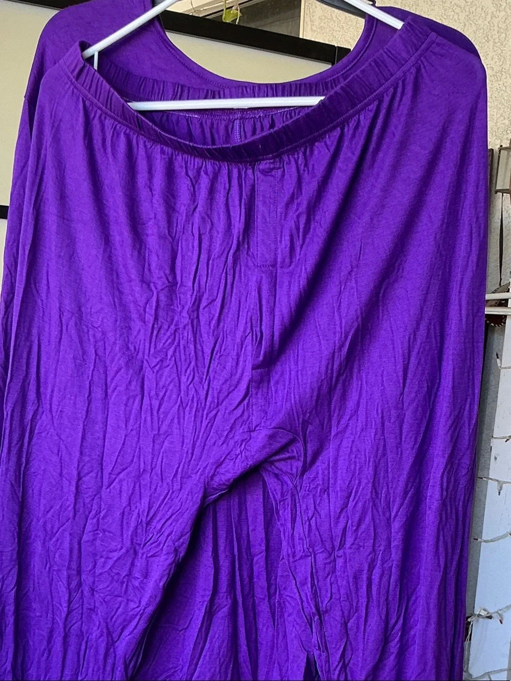 Purple Two-Piece men or ladies sleepwear