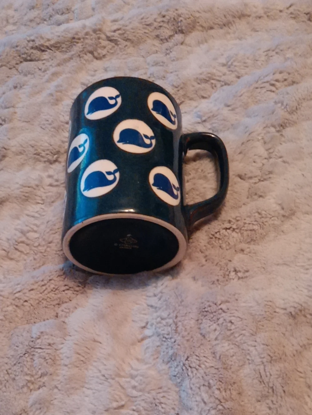 Blue Whale Pattern Ceramic Coffee Mug